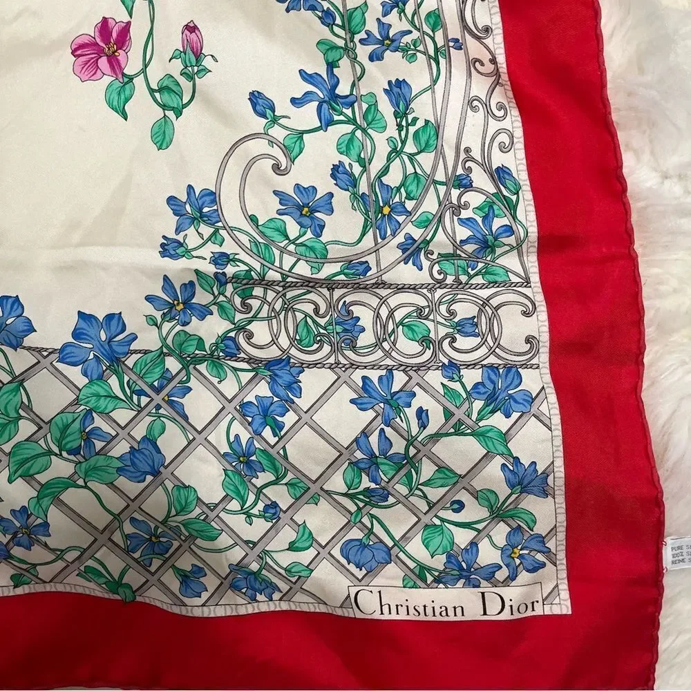 Christian Dior silk scarf